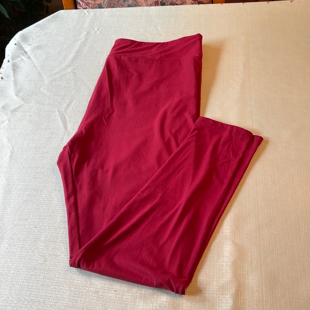 Lularoe red leggings